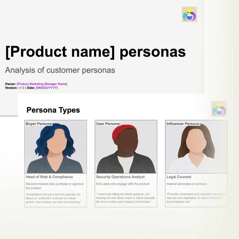 Icon in beige of a presentation