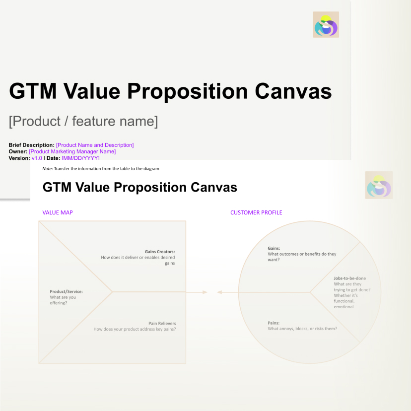 Icon in beige of a presentation