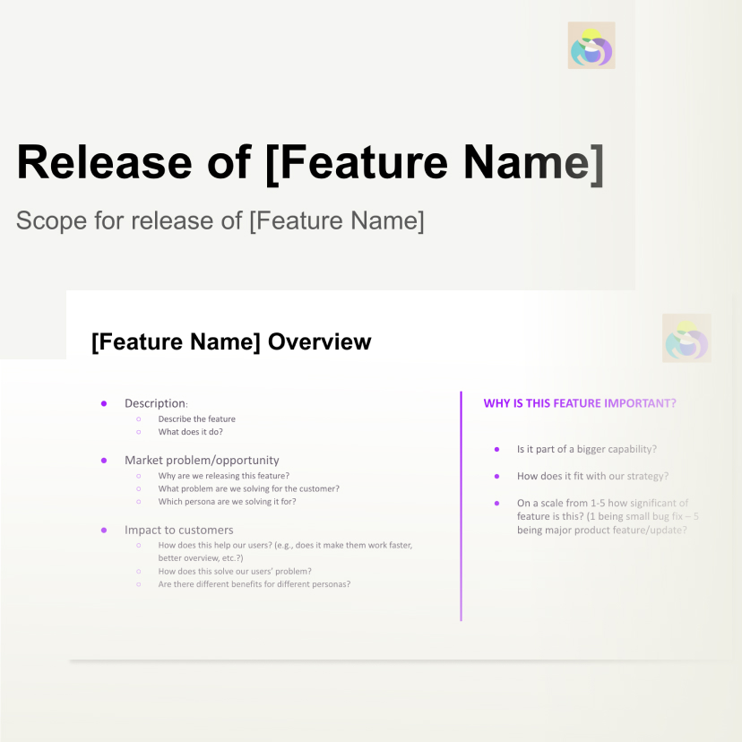 Icon in beige of a presentation
